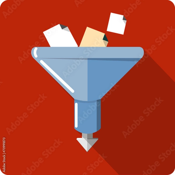 Fototapeta Vector Filter Flat Icon