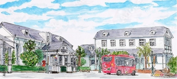 Fototapeta ＪＲ萩駅舎