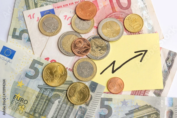Fototapeta Geld Zuwachs