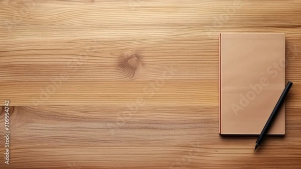 Obraz office notebook table background illustration work technology, computer writing, notes paper office notebook table background