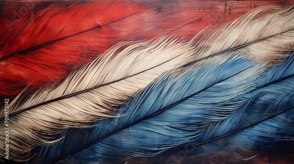 Fototapeta bird feathers background pattern, banner, wings background picture, seamless background