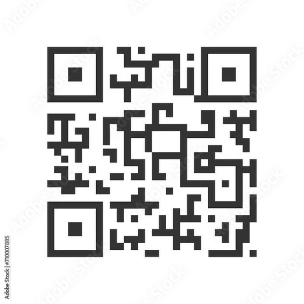 Fototapeta Qr code icon. Vector.