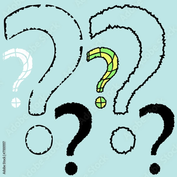 Obraz Set of question-mark