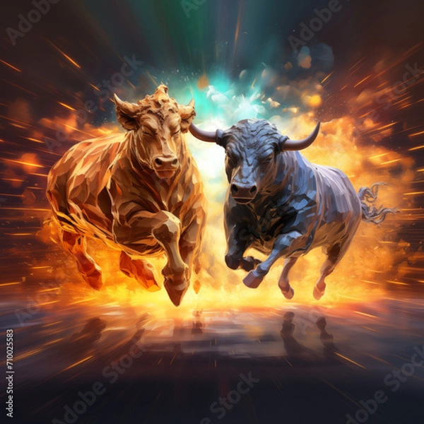 Obraz Bitcoin bullrun rising