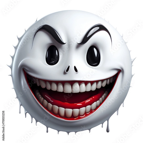 Obraz Illustration of A Smile Face with Transparent Background