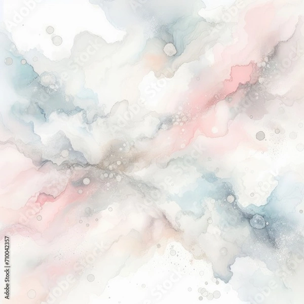 Fototapeta Colorful Watercolor Abstract: Creative Frame Design with Vibrant Brushstrokes and Ethereal Expression.