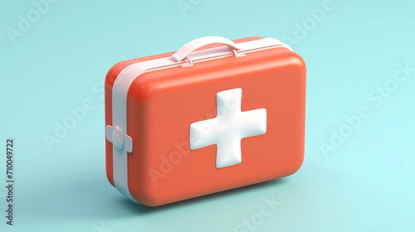 Obraz Simple Minimal First aid created with Generative Ai