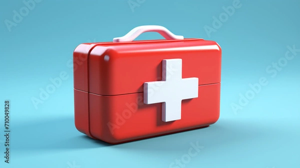 Obraz Simple Minimal First aid created with Generative Ai
