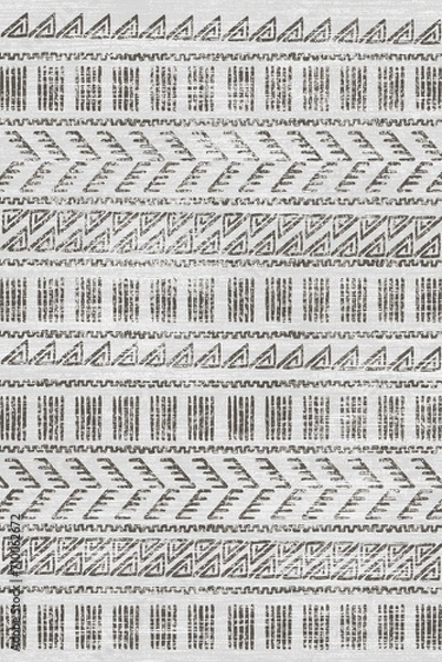 Fototapeta Moroccan Pattern Ethnic Rug Design Geometric Print Texture