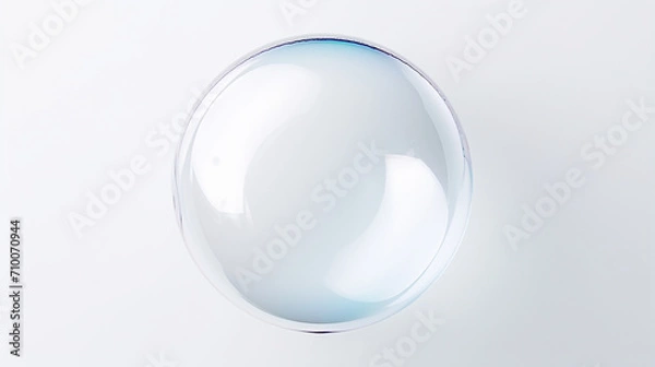 Obraz Soap bubble isolated on light background