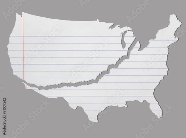 Obraz Notebook Paper Torn US