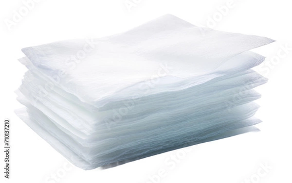 Obraz Fabric Softener Sheets isolated on transparent Background