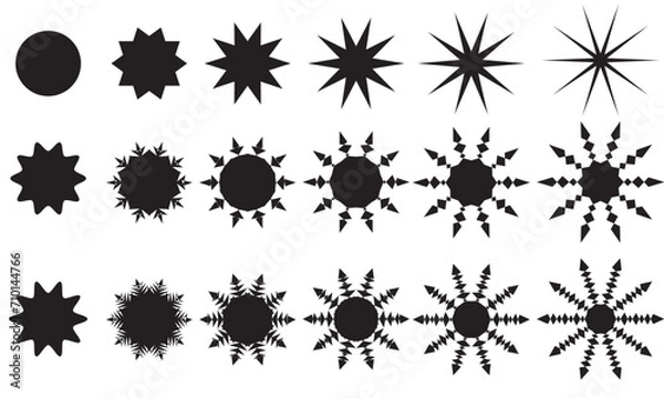 Obraz circle shapes /star shapes