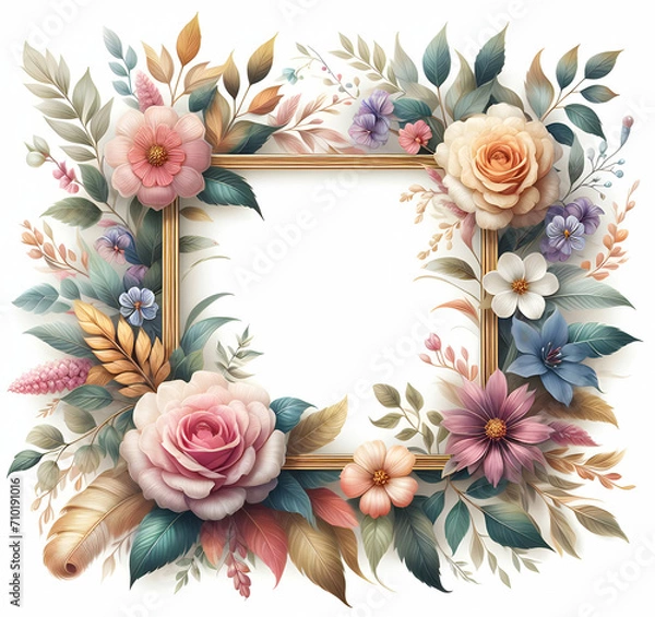 Fototapeta framework for photo or congratulation