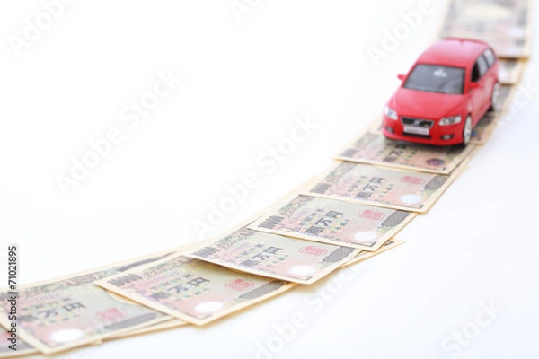 Obraz お金と車