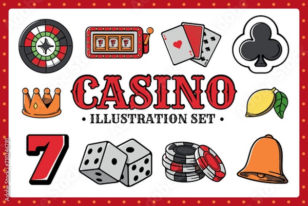 Obraz Casino Illustration Set
