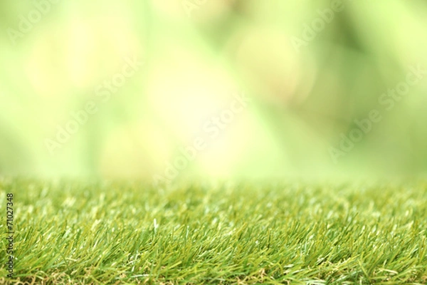 Obraz Square of green grass field