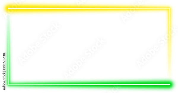 Fototapeta Glowing Neon Rectangle Frame