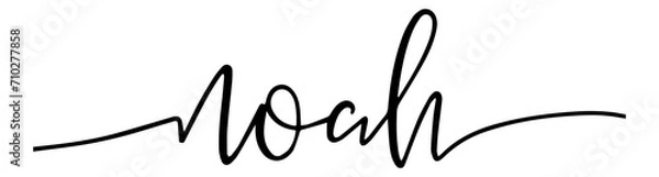Fototapeta NOAH - Name in cool design style