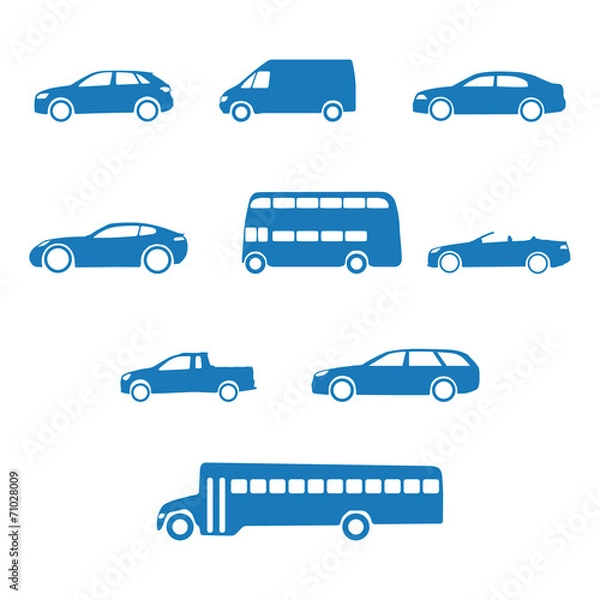 Obraz Car silhouettes