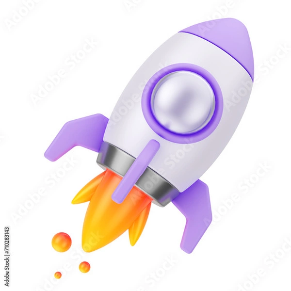 Obraz Business 3D Icon for UI UX social media