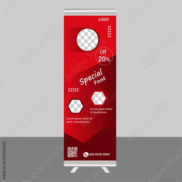 Obraz Rollup banner design, Creative rollup banner design.