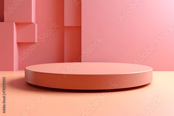 Fototapeta Product display 3d podium background Generative AI