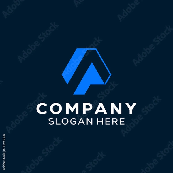 Fototapeta Letter A Simple Monogram Logo