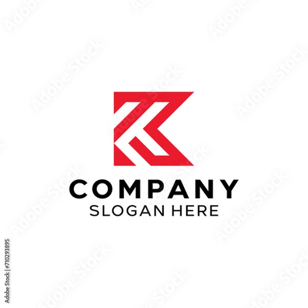 Fototapeta Letter K Simple Monogram Logo