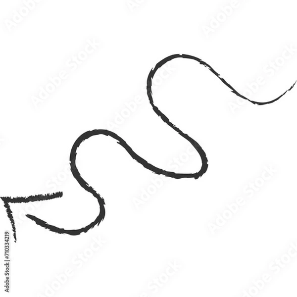 Obraz Arrow Brush Doodle Line