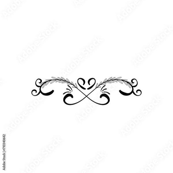Obraz elegant wedding monograms