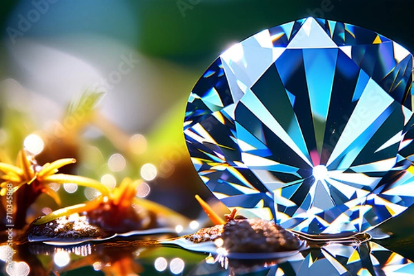 Obraz disco ball on the stage Generative AI