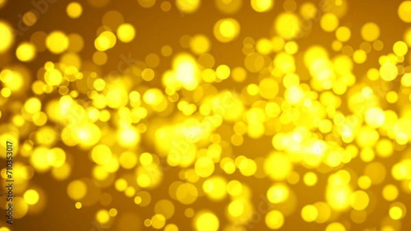 Fototapeta golden particle abstract bokeh background.