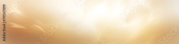 Fototapeta abstract smooth golden glowing festive background long narrow panoramic view copy space