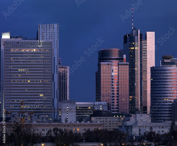 Obraz Warszawa,widok centrum