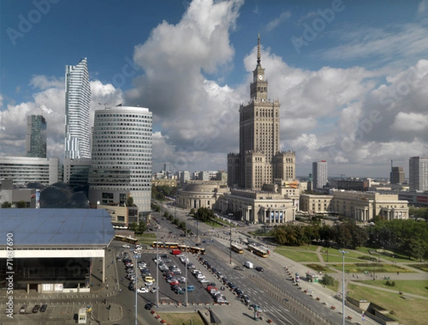 Obraz Warszawa,widok centrum