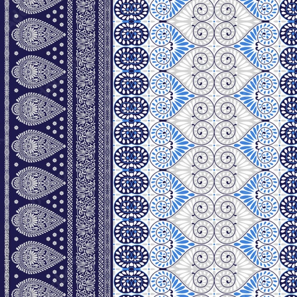 Obraz set of seamless patterns with lace