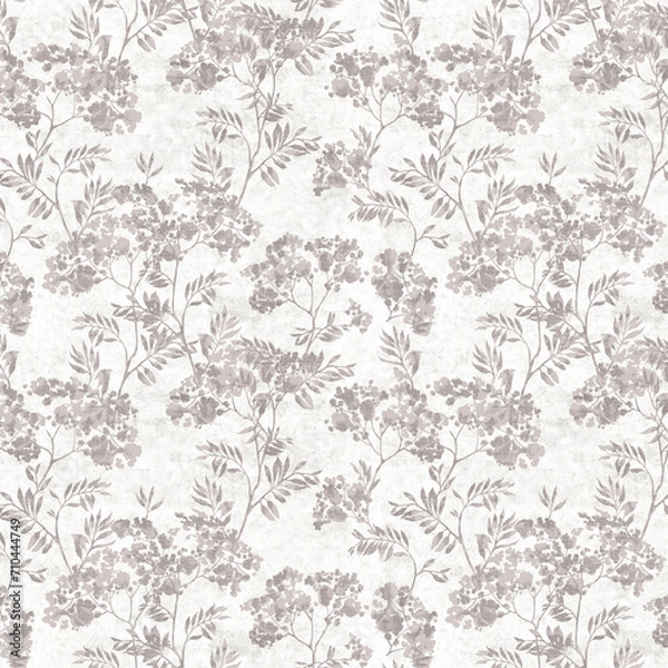 Obraz Digital textile design flowers pattern texture.