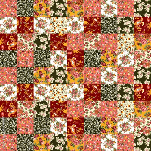 Obraz Textile and digital seamless pattern design