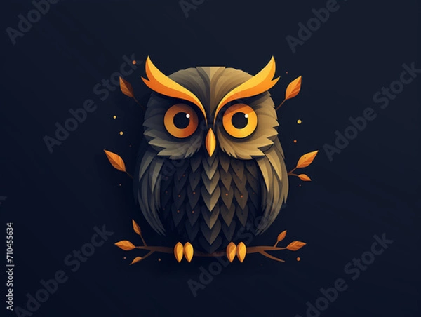 Obraz Colorful Owl illustration