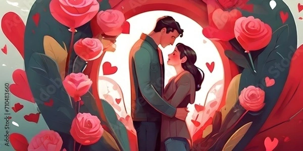 Obraz pattern with tulips