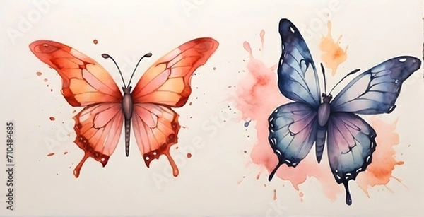 Obraz butterfly on a flower