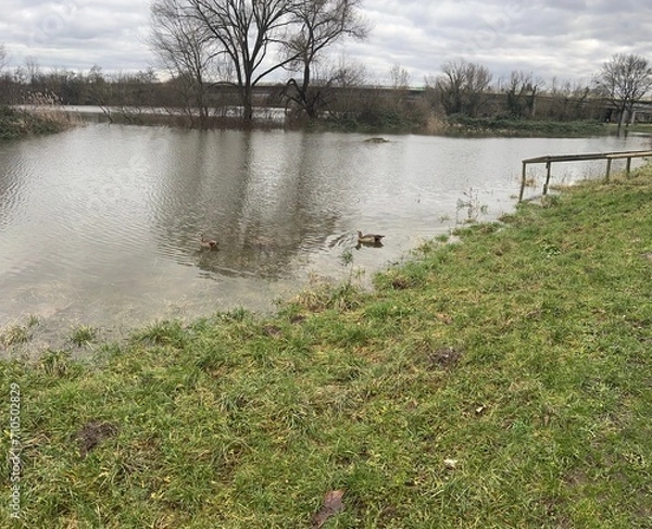 Fototapeta Hochwasser