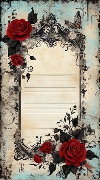 Fototapeta Beautiful Gothic frame