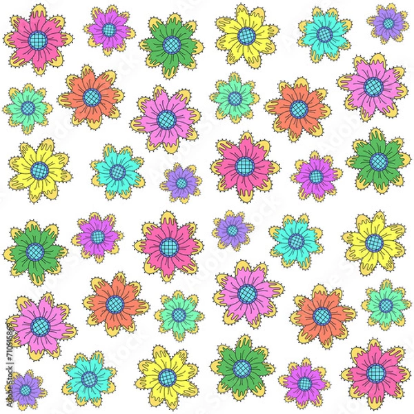 Obraz seamless pattern with flowers