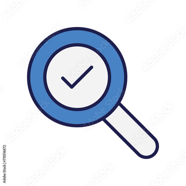 Fototapeta research icon with white background vector stock illustration