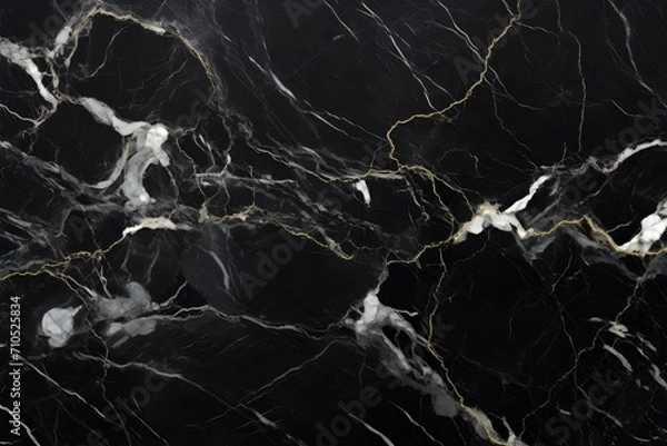 Obraz Black marble Tile texture.