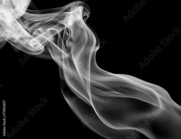 Obraz smoke on black background