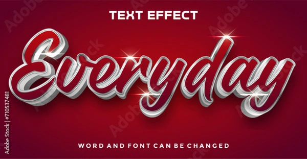 Obraz Everyday editable text effect