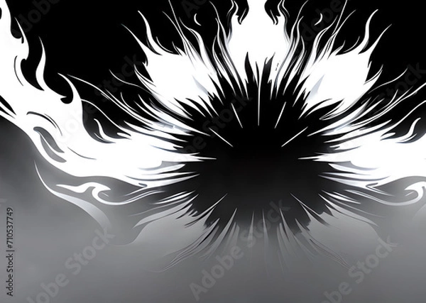 Fototapeta Fire sparkles on a black background. Abstract waves of colors, graceful shapes, banners of different colors. colorful burning fire background.Generative AI	